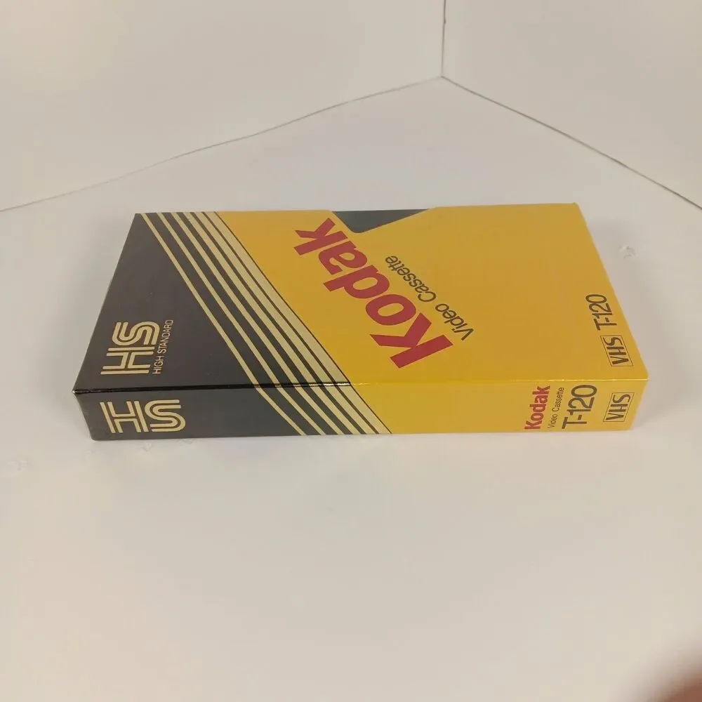 Kodak High Standard T-120 VHS Video Cassette Tape Blank 6 Hours Sealed Vintage